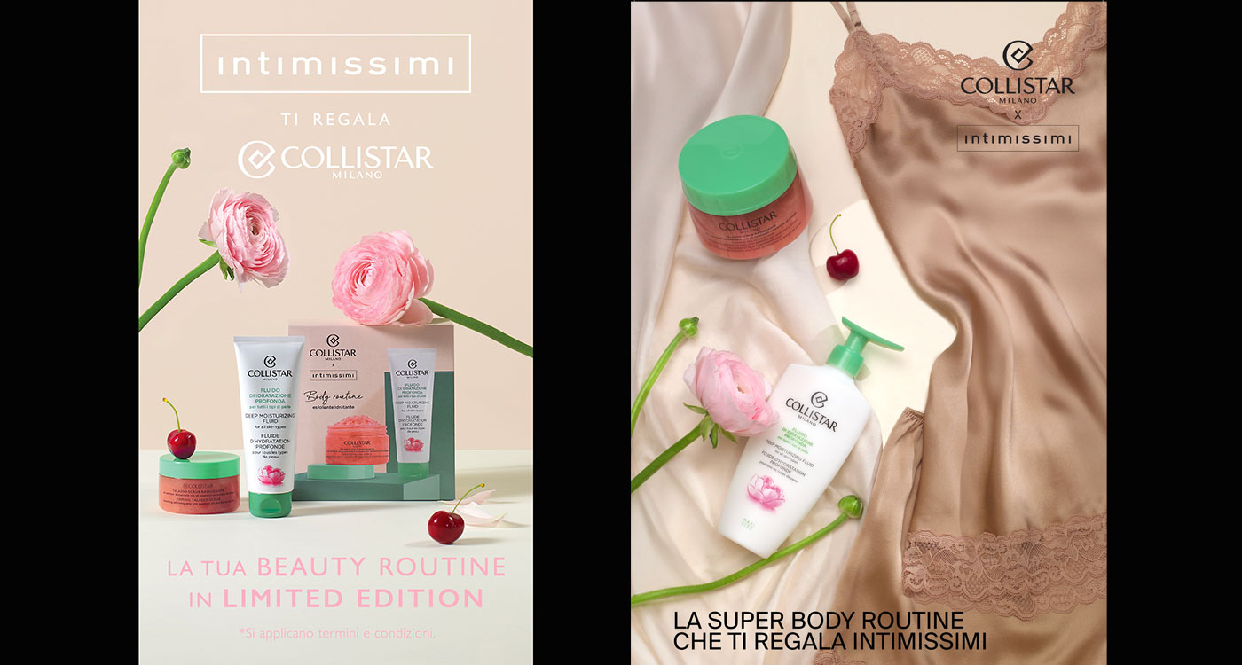 Al via la collaborazione tra Collistar ed Intimissimi BeautyBiz