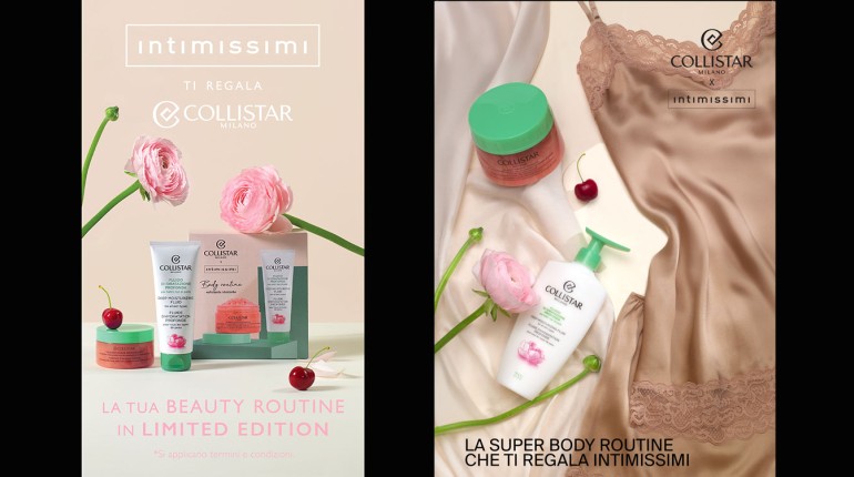 Al via la collaborazione tra Collistar ed Intimissimi BeautyBiz